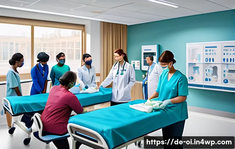 인과관계 추론을 위한 시뮬레이션 기법 - A detailed, realistic illustration of an agent-based simulation scenario in healthcare: multiple div...